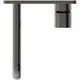 Wand-Waschtischarmatur in Magnetisch Grau mit eckiger Rosette, ausgestattet mit einem Auslauf. Produkt von Ideal Standard.